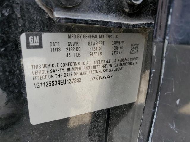 2014 CHEVROLET IMPALA LT - 1G1125S34EU137843