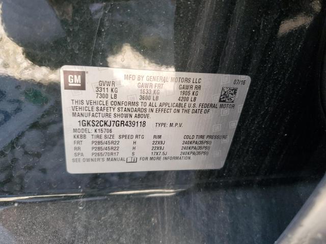 2016 GMC YUKON DENA 1GKS2CKJ7GR439118
