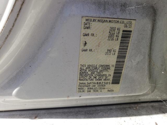 2015 NISSAN ALTIMA 2.5 - 1N4AL3AP7FN882505