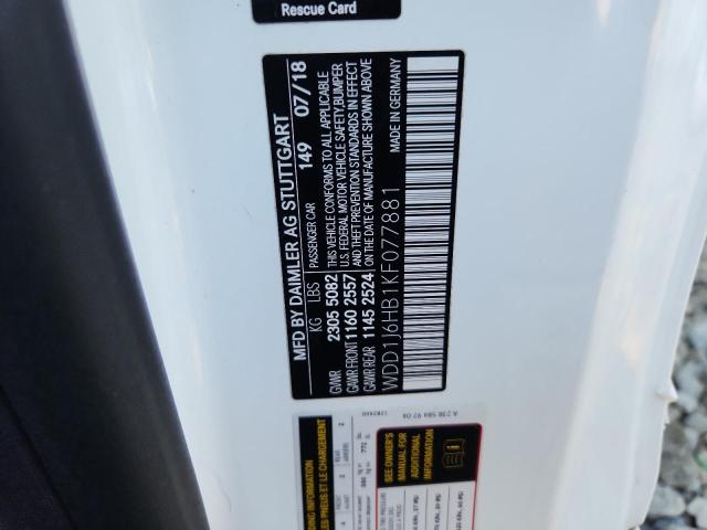 2019 MERCEDES-BENZ E 450 WDD1J6HB1KF077881
