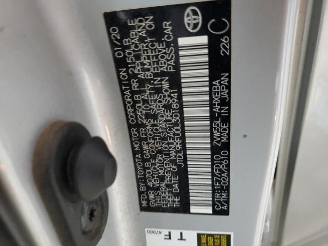 2020 TOYOTA PRIUS LE JTDL9RFU0L3018941
