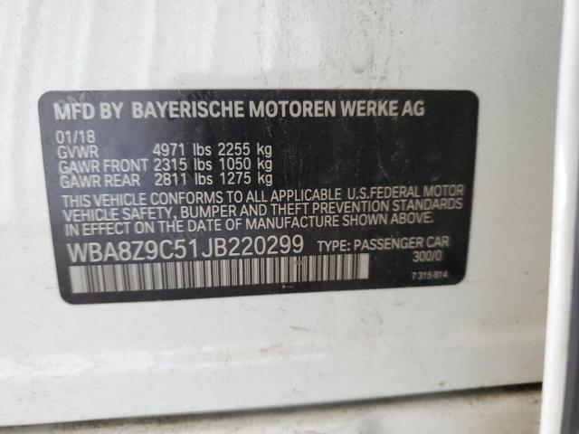 2018 BMW 330 XIGT WBA8Z9C51JB220299