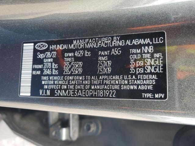 2023 HYUNDAI TUCSON LIM 5NMJE3AE0PH181922