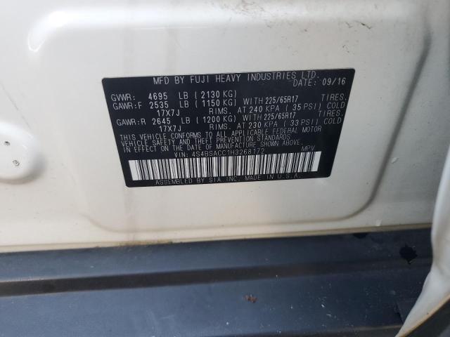 2017 SUBARU OUTBACK 2. 4S4BSACC1H3268172