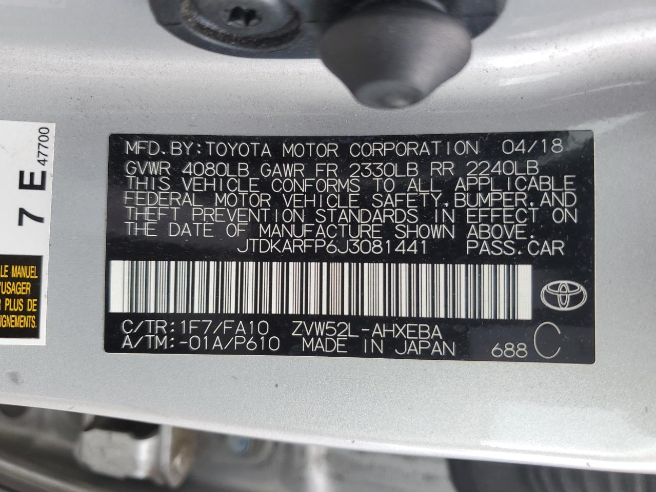 TOYOTA PRIUS PRIME PRIUS PRIM