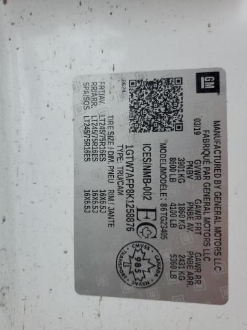 2019 GMC SAVANA G25 1GTW7AFP8K1258876