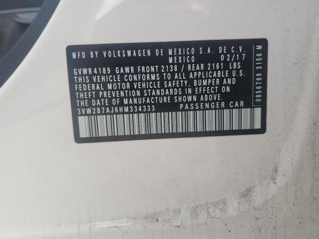 2017 VOLKSWAGEN JETTA S - 3VW2B7AJ6HM334333