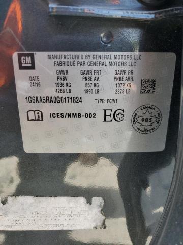2016 CADILLAC ATS 1G6AA5RA0G0171824