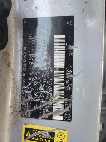2010 LEXUS RX 350 - 2T2ZK1BA6AC009401