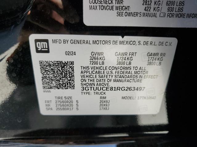 2024 GMC SIERRA K15 3GTUUCE81RG263497