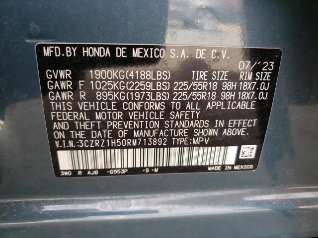 2024 HONDA HR-V SPORT 3CZRZ1H50RM713892