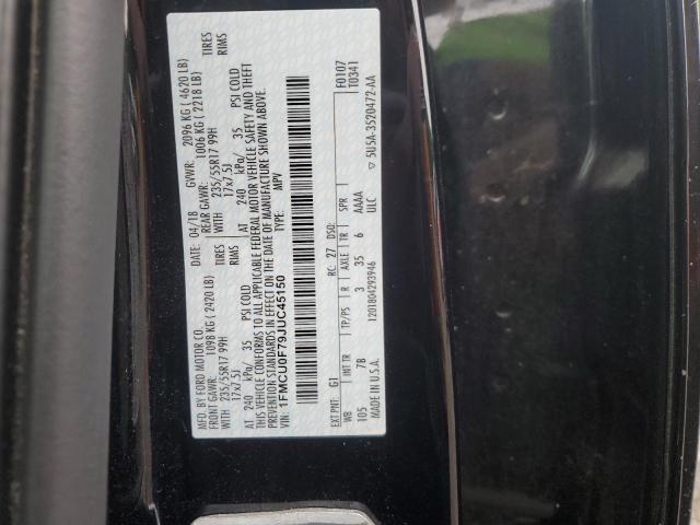 2018 FORD ESCAPE S 1FMCU0F79JUC45150