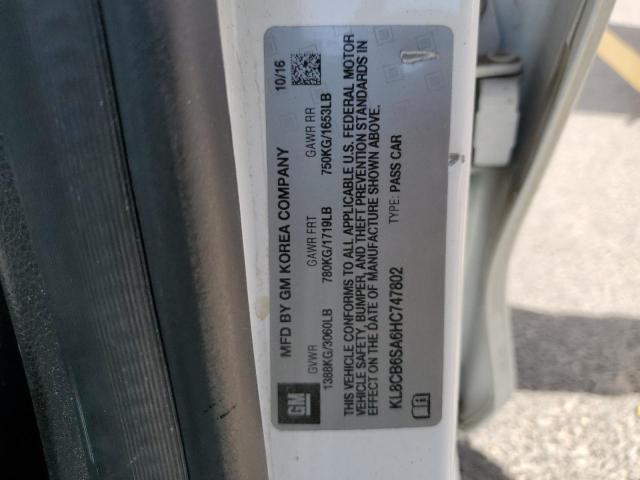 2017 CHEVROLET SPARK LS KL8CB6SA6HC747802