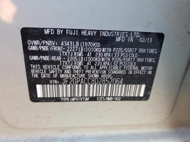 2013 SUBARU XV CROSSTREK 2.0 PREMIUM - JF2GPACC8D2852064
