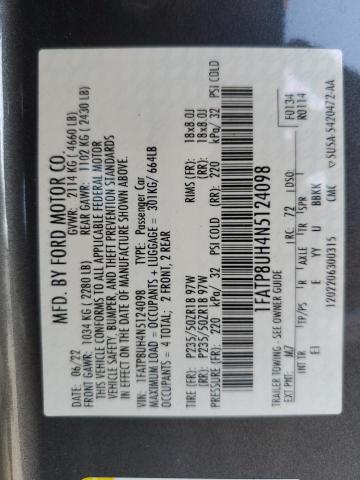2022 FORD MUSTANG - 1FATP8UH4N5124098