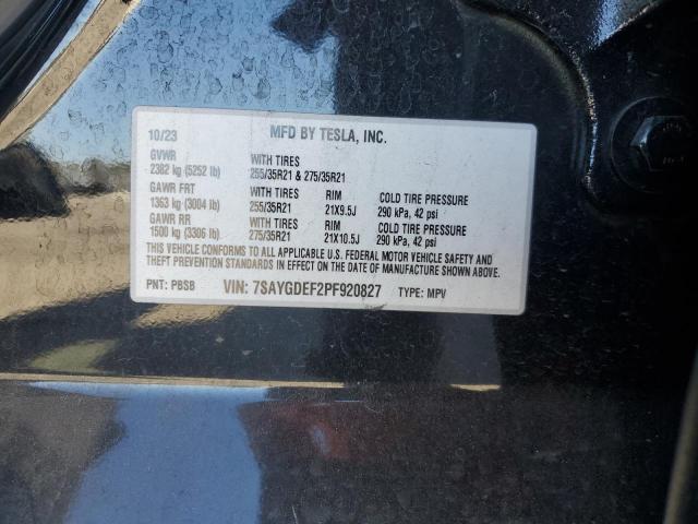 2023 TESLA MODEL Y 7SAYGDEF2PF920827
