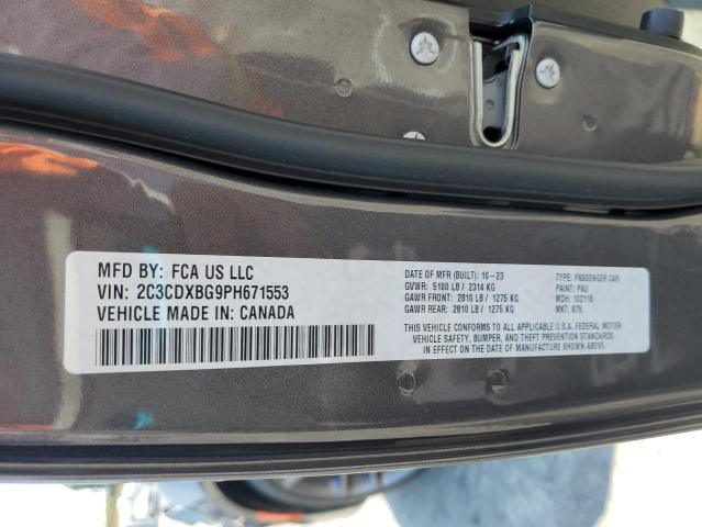 2023 DODGE CHARGER SX 2C3CDXBG9PH671553