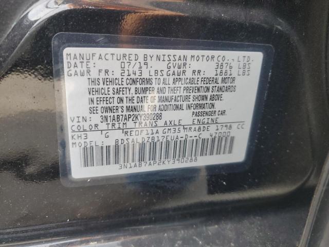 2019 NISSAN SENTRA S 3N1AB7AP2KY390288