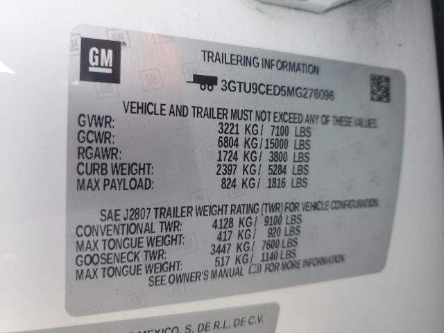 2021 GMC SIERRA K15 3GTU9CED5MG276096