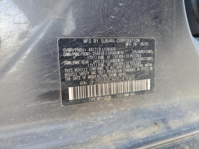 2024 SUBARU CROSSTREK - JF2GUADC8R8243665