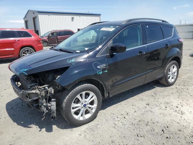 FORD ESCAPE SE 2018 black  gas 1FMCU0GD7JUB46752 photo #1