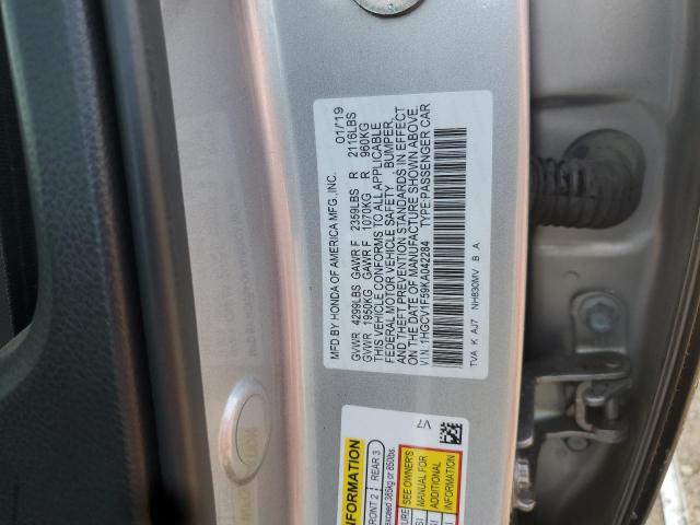 2019 HONDA ACCORD EXL 1HGCV1F59KA042284