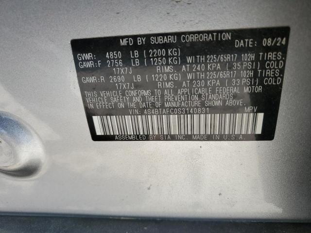 2025 SUBARU OUTBACK PREMIUM 4S4BTAFC0S3140831