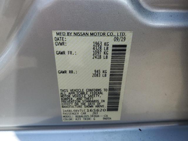 2020 NISSAN ALTIMA S 1N4BL4BV7LC165620