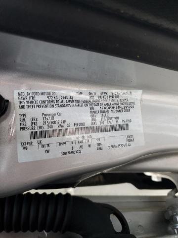 2017 FORD FOCUS SEL 1FADP3H24HL295222