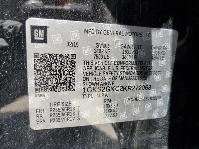 2019 GMC YUKON XL K 1GKS2GKC2KR272068