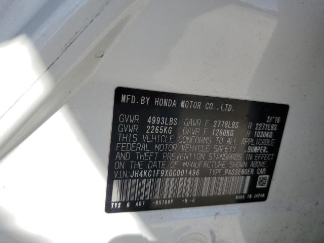 2016 ACURA RLX ADVANC JH4KC1F9XGC001496