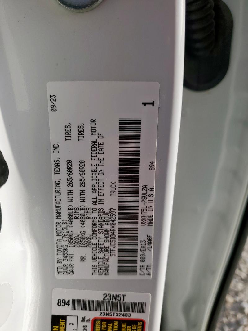 2024 TOYOTA TUNDRA CRE - 5TFJC5DB4RX042597