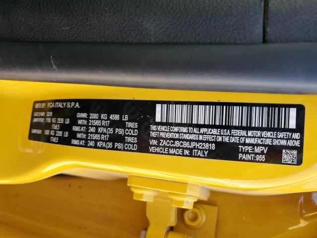 2018 JEEP RENEGADE T ZACCJBCB6JPH23818