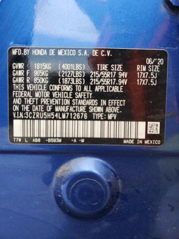2020 HONDA HR-V EX 3CZRU5H54LM712676