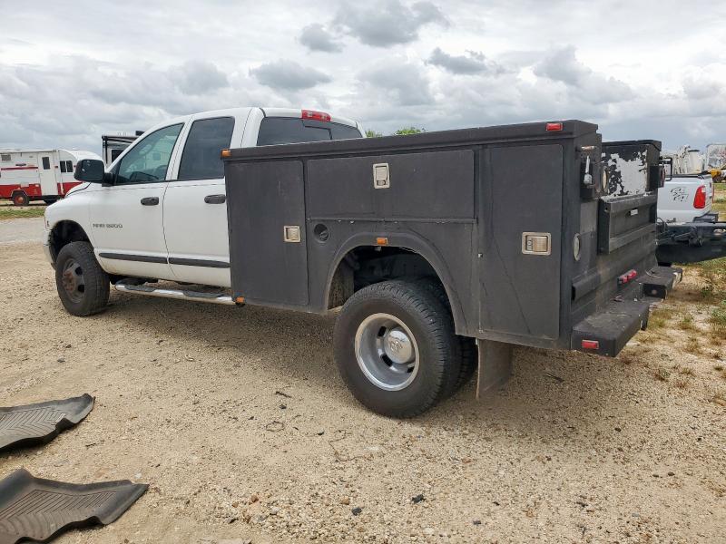 DODGE RAM 3500 S 2005 white crew pic diesel 3D7MS48C45G811441 photo #3