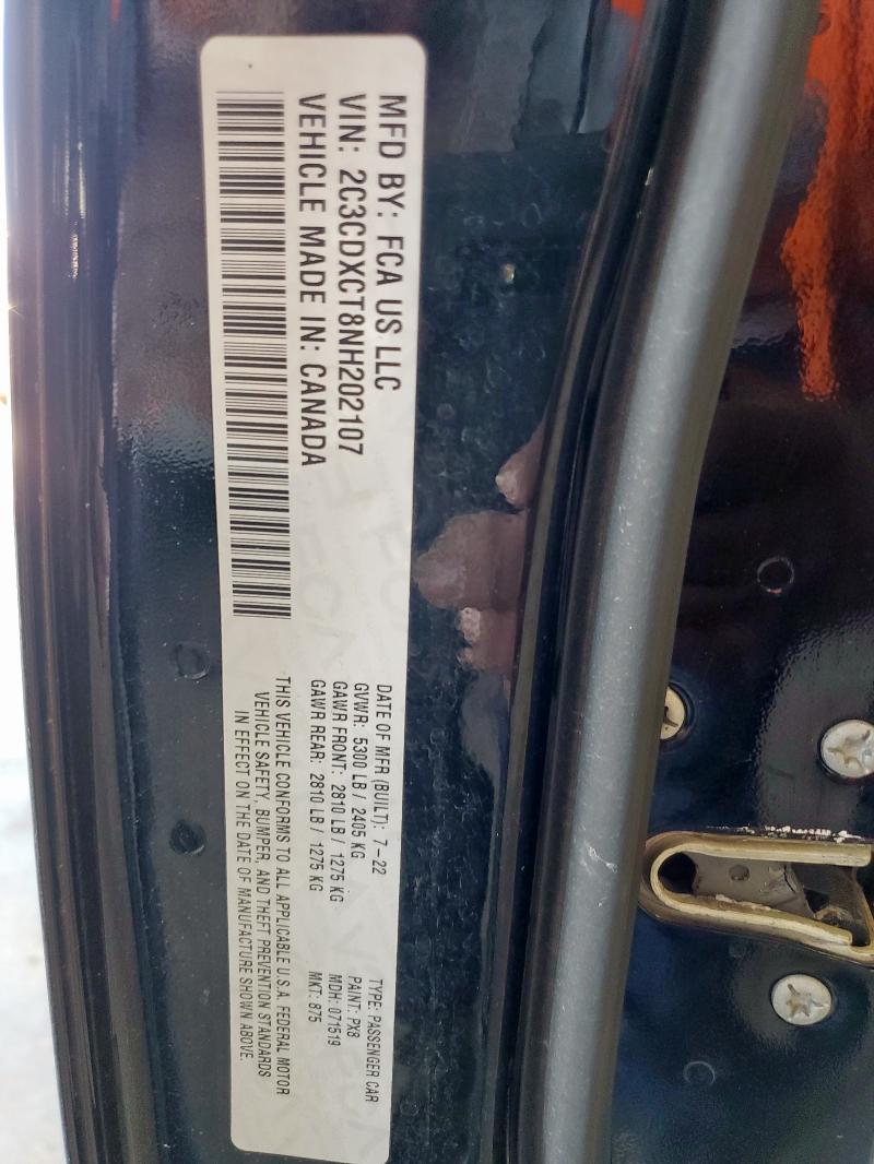 2022 DODGE CHARGER R/ - 2C3CDXCT8NH202107