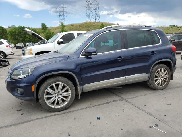 VOLKSWAGEN TIGUAN S 2015 blue  gas WVGBV7AX8FW552118 photo #1