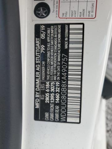 2019 MERCEDES-BENZ S 560 4MAT WDDUG8GB8KA490757