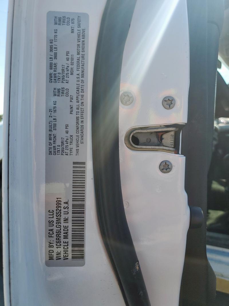 2021 RAM 1500 CLASS - 1C6RR6LG9MS529991