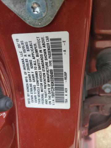 2019 HONDA CIVIC LX 19XFC2F65KE050489