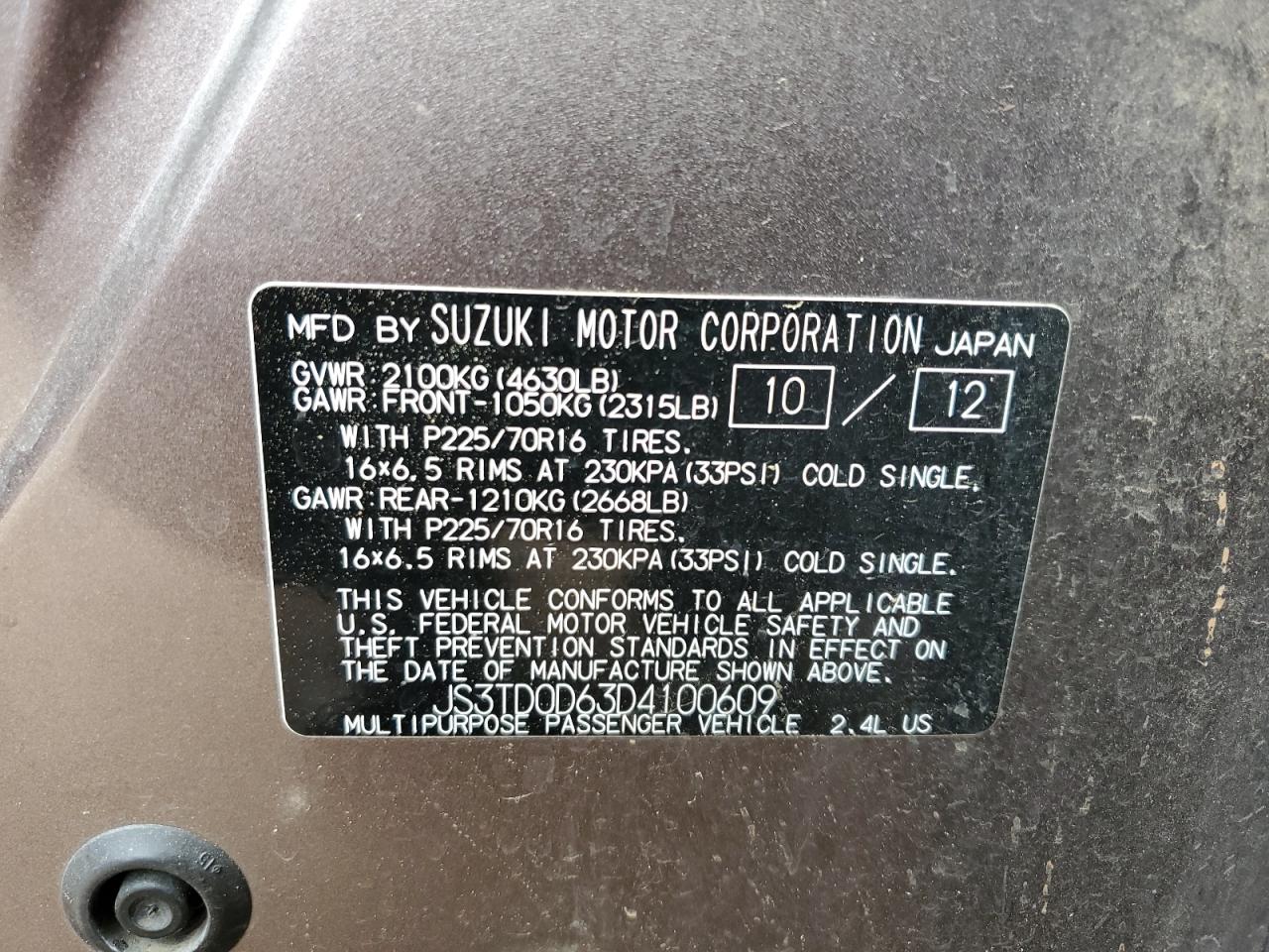 SUZUKI GRAND VITARA PREMIUM