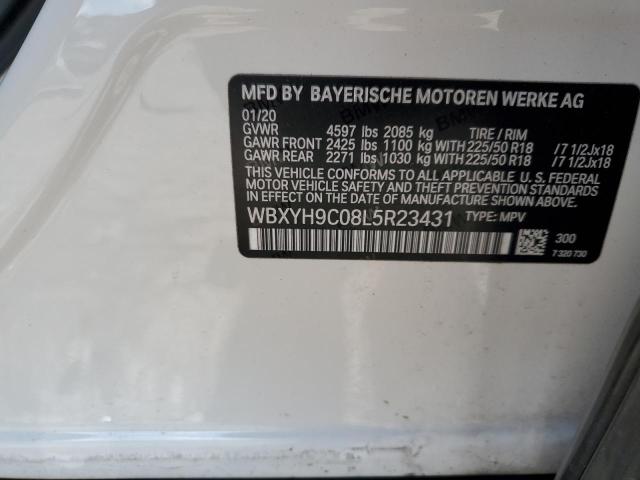 2020 BMW X2 SDRIVE2 WBXYH9C08L5R23431