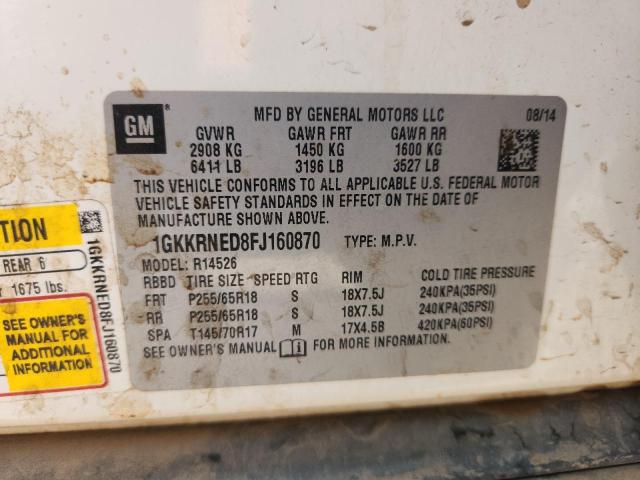 2015 GMC ACADIA SLE - 1GKKRNED8FJ160870