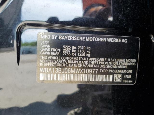 2021 BMW 530 XI WBA13BJ06MWX10977