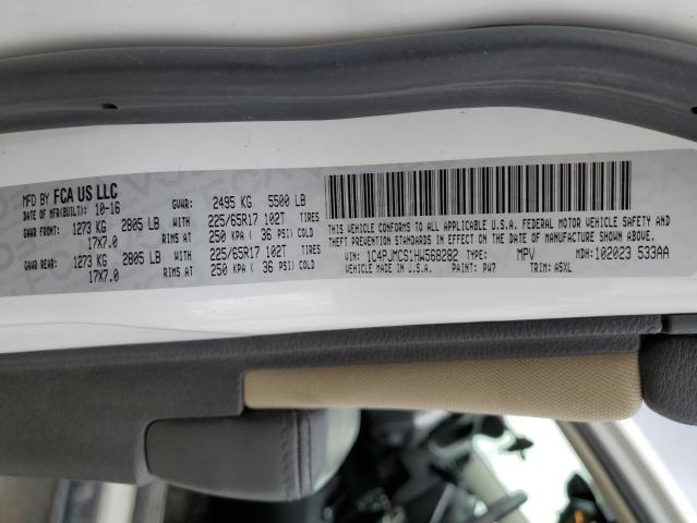 2017 JEEP CHEROKEE L 1C4PJMCS1HW568282