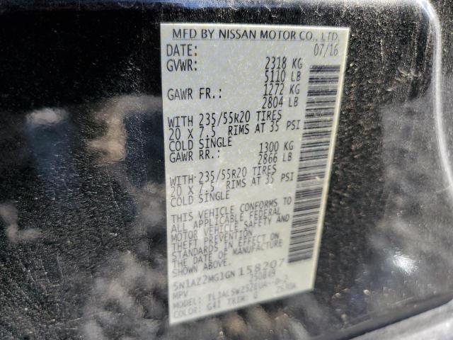 2016 NISSAN MURANO S 5N1AZ2MG1GN158207