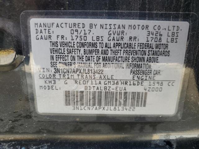 2018 NISSAN VERSA S - 3N1CN7APXJL813422