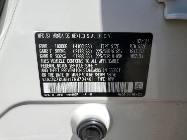 2022 HONDA HR-V SPORT 3CZRU6H17NM704481