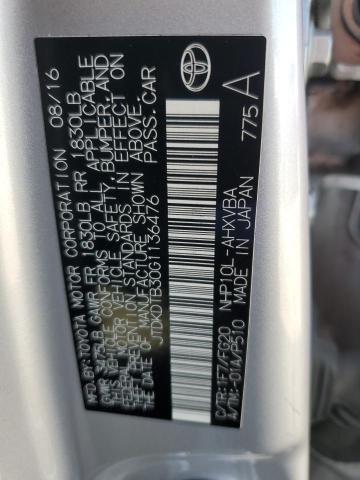 2016 TOYOTA PRIUS C JTDKDTB30G1136476