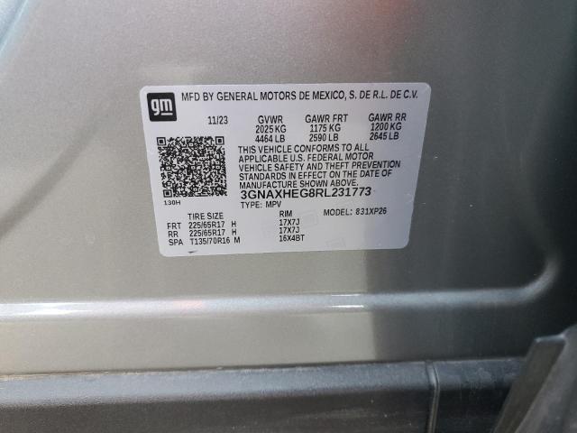 2024 CHEVROLET EQUINOX LS 3GNAXHEG8RL231773